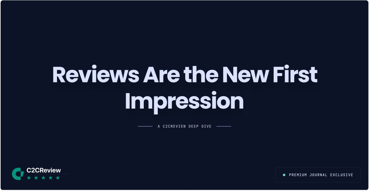 Reviews Are the New First Impression
